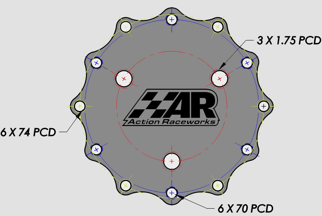 Logitech G27/G29/G920/G923 Aluminum Wheel Adapter – Action Raceworks